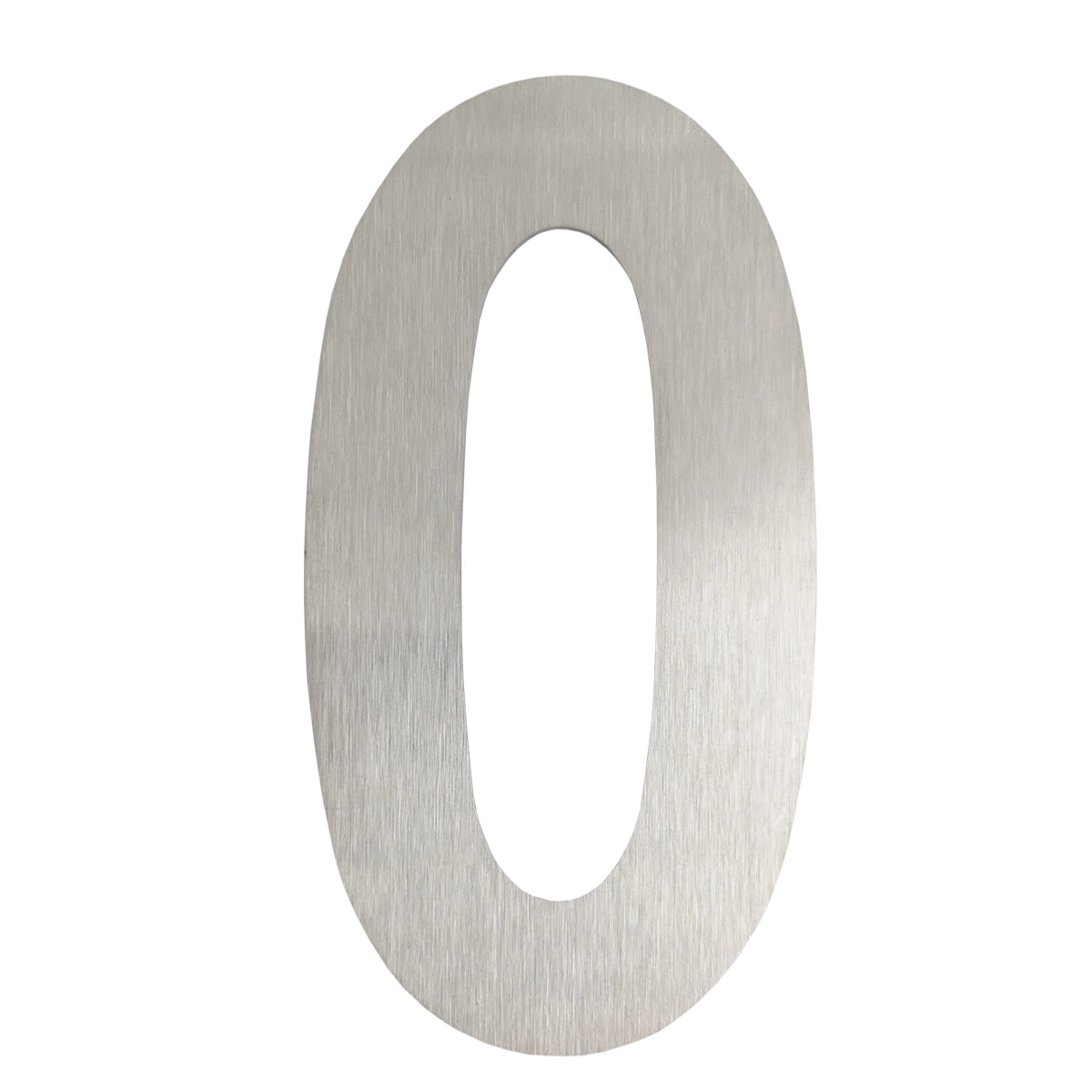 Cifră „0” din oțel inoxidabil, 100 mm, autoadezivă - 64.160