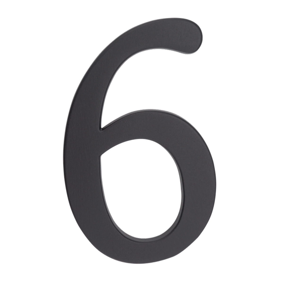 Cifră casă „6” sau „9” din aluminiu grafit, 190 mm – montaj cu dibluri (64.156)