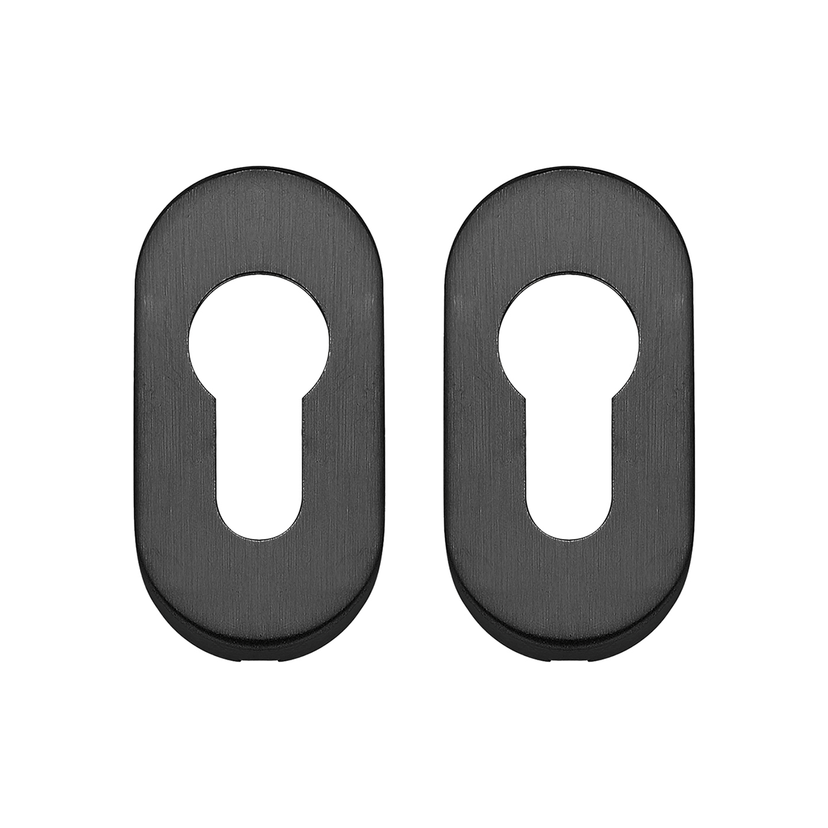 Set mâner fix din oțel inoxidabil, negru, ambele parti fixe, - 63.462