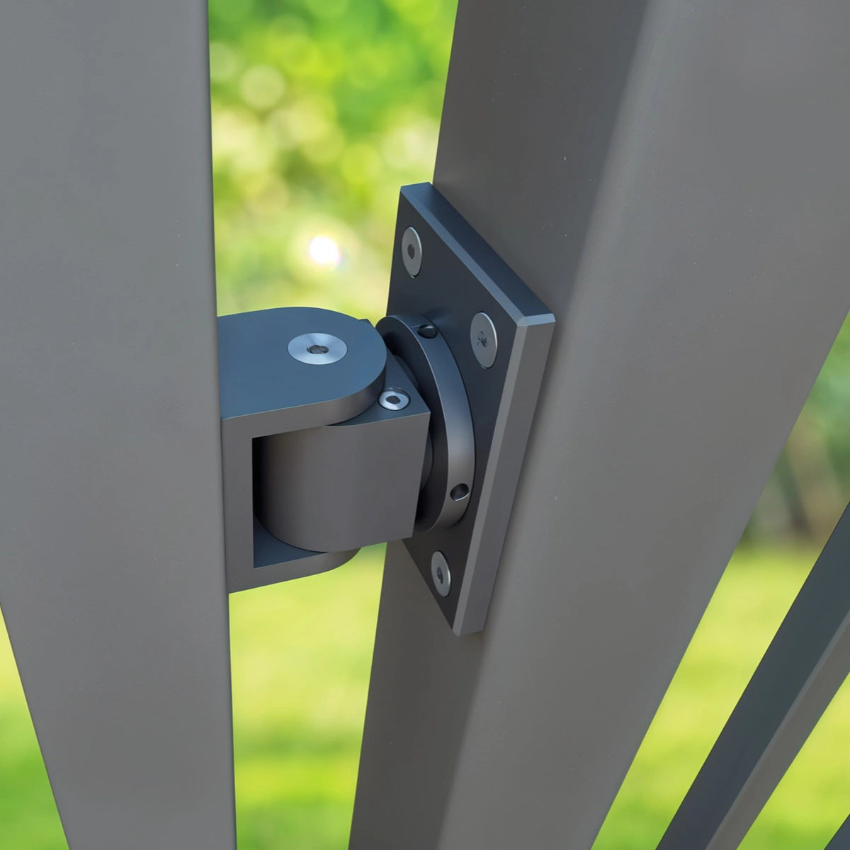 Balamale hidraulice montate central – pentru porți până la 40 kg, auto-închidere, 90°