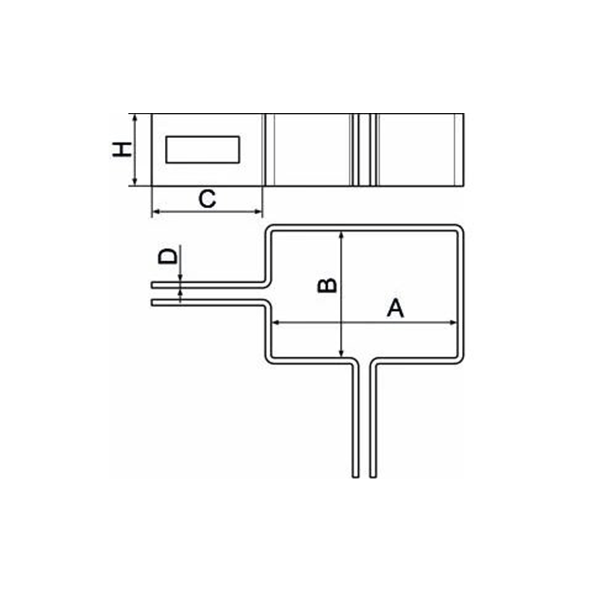 Element de prindere, clemă de colt din oțel pentru panou de gard pe stâlp 40x60, verde - ON40X60/MAL