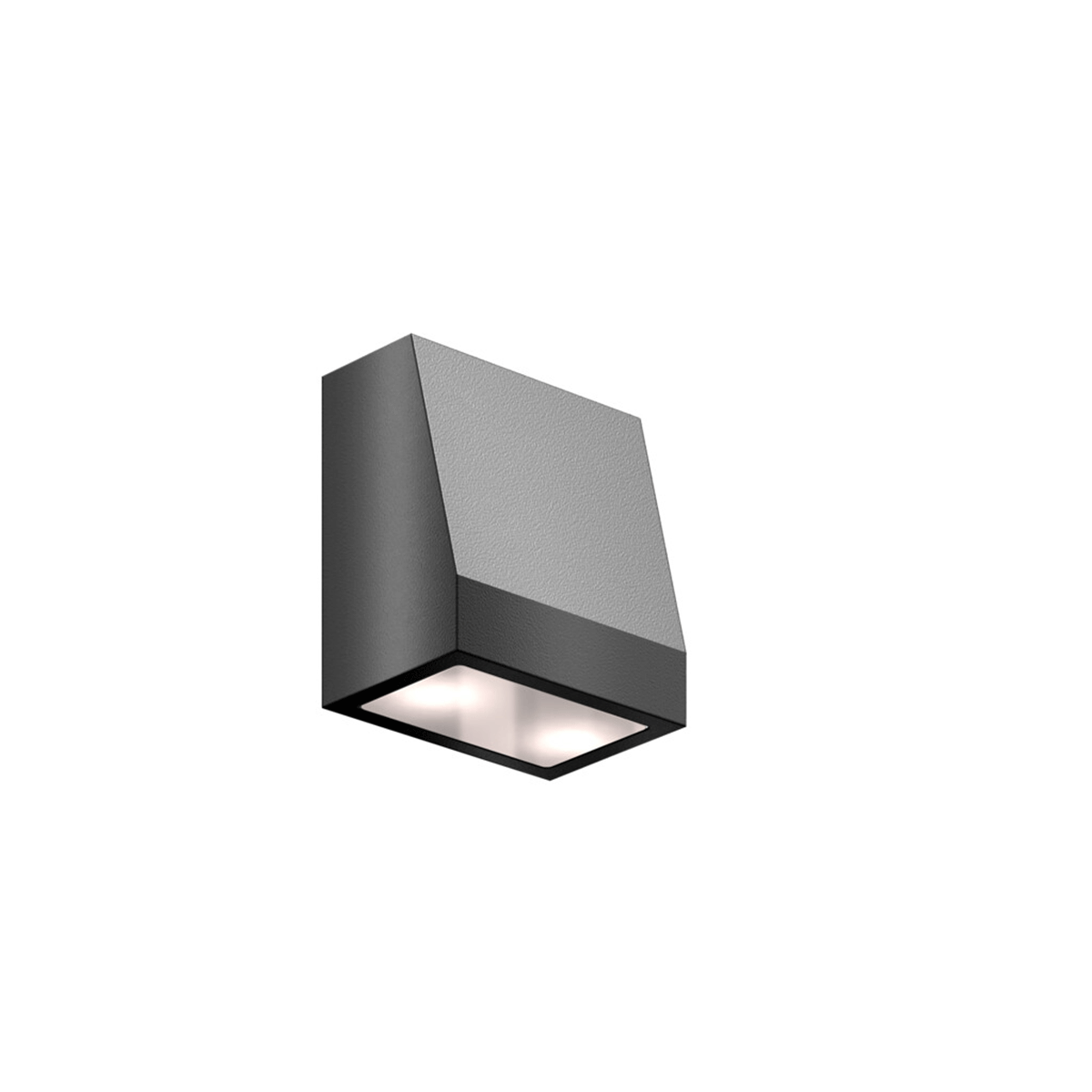 Lampă de perete trapezoidal, lățime 75 mm, 12V DC / 24V DC - HEPTA75-DC