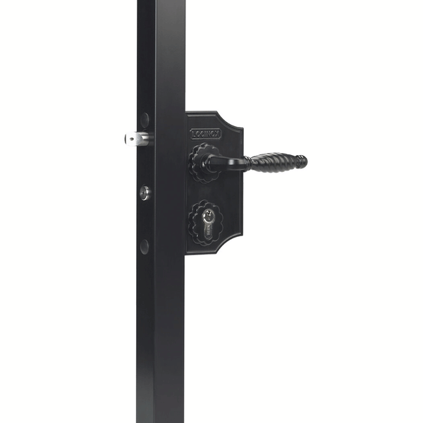 Încuietoare ornamentală pentru porți, pentru profile 40-50 mm - LAKY F2