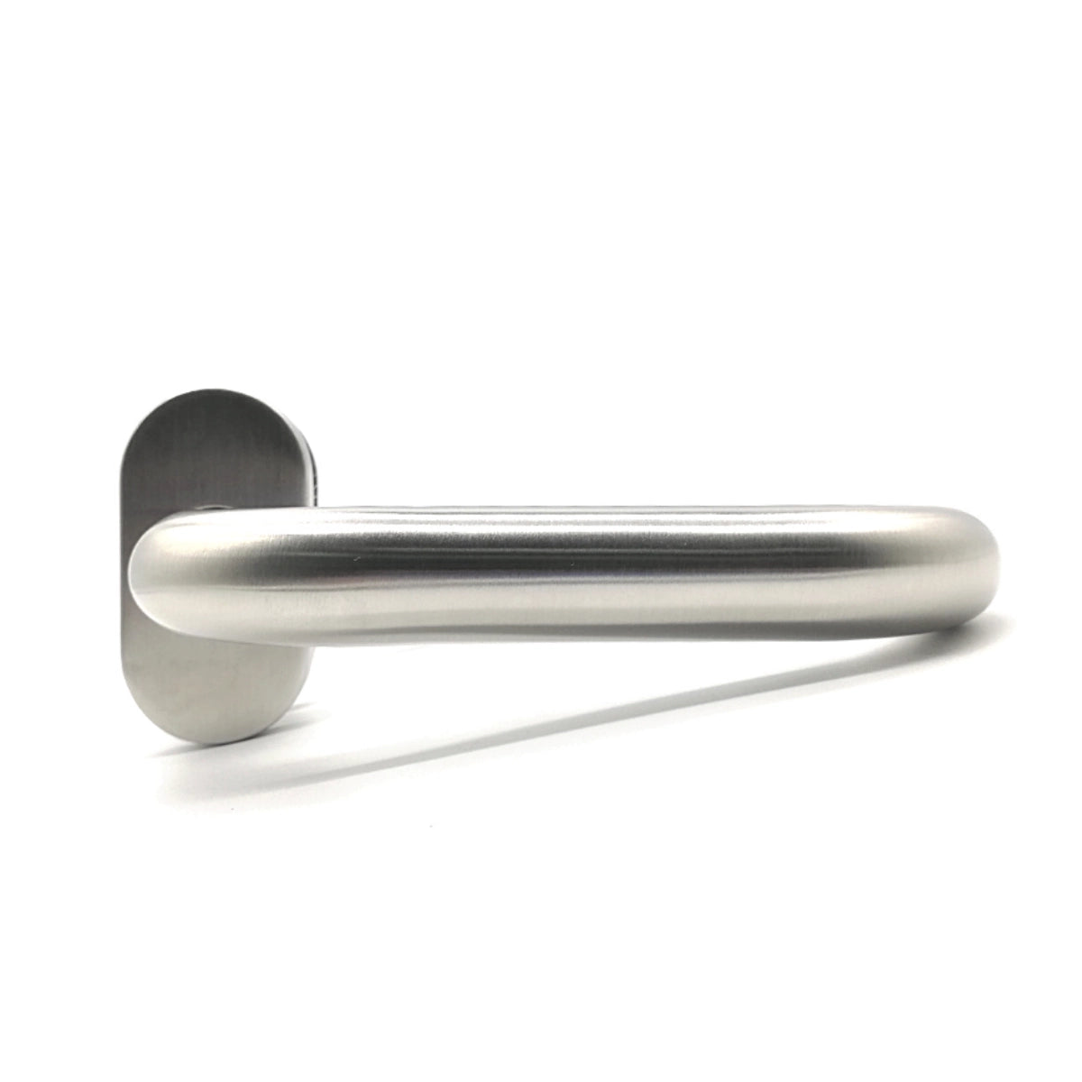 Clanță pentru uși din oțel inoxidabil, cu șild oval - N63.0002.4XS