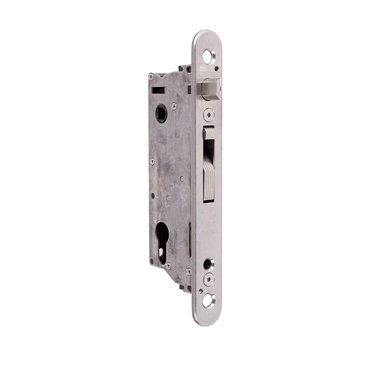 Încuietoare din oțel inoxidabil, pentru porți metalice, pentru profile cu o adâncime minimă de 40 mm - FORTYLOCK