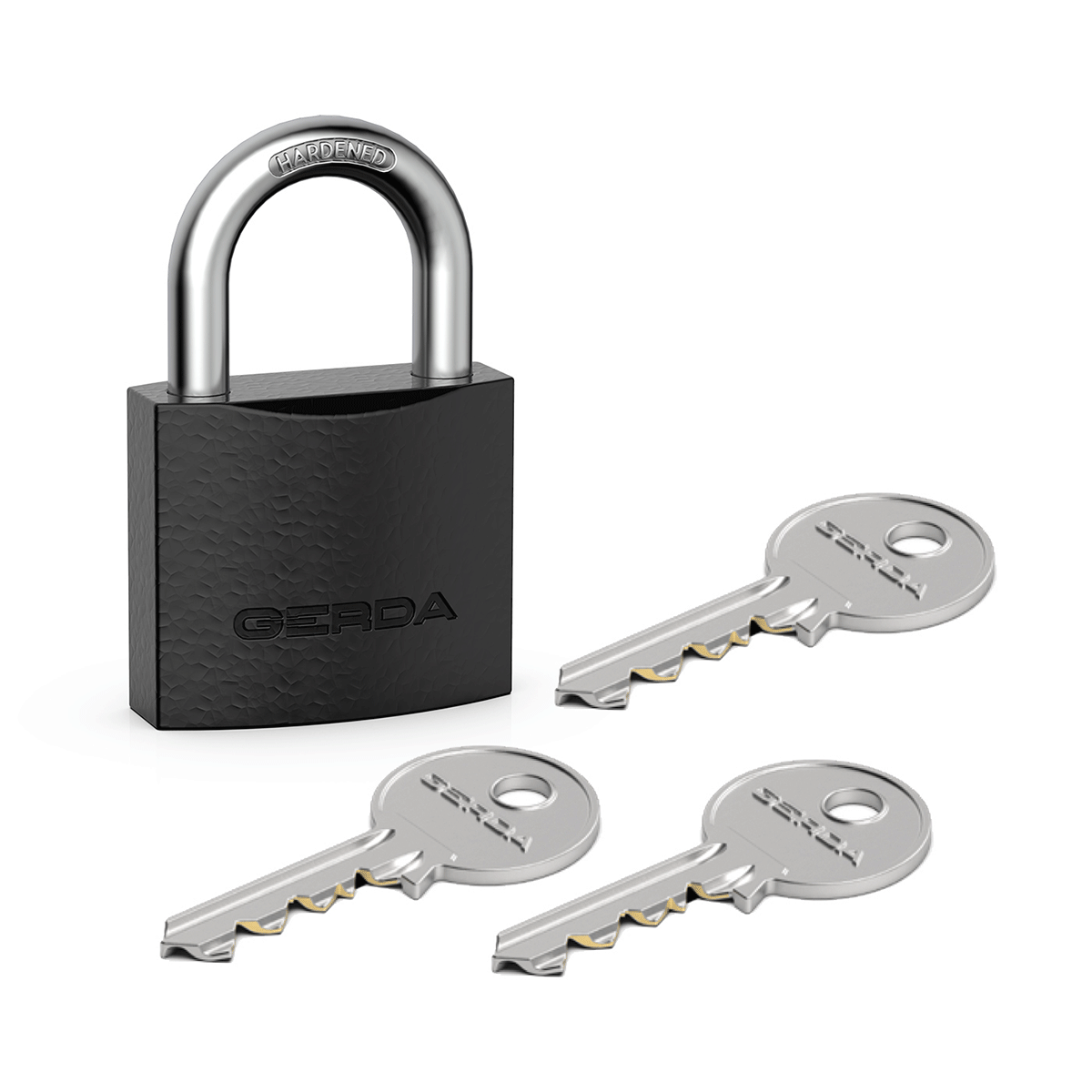 Lacăt Iron Line KZZS S60 - corp de 60 mm, fontă, negru, blister