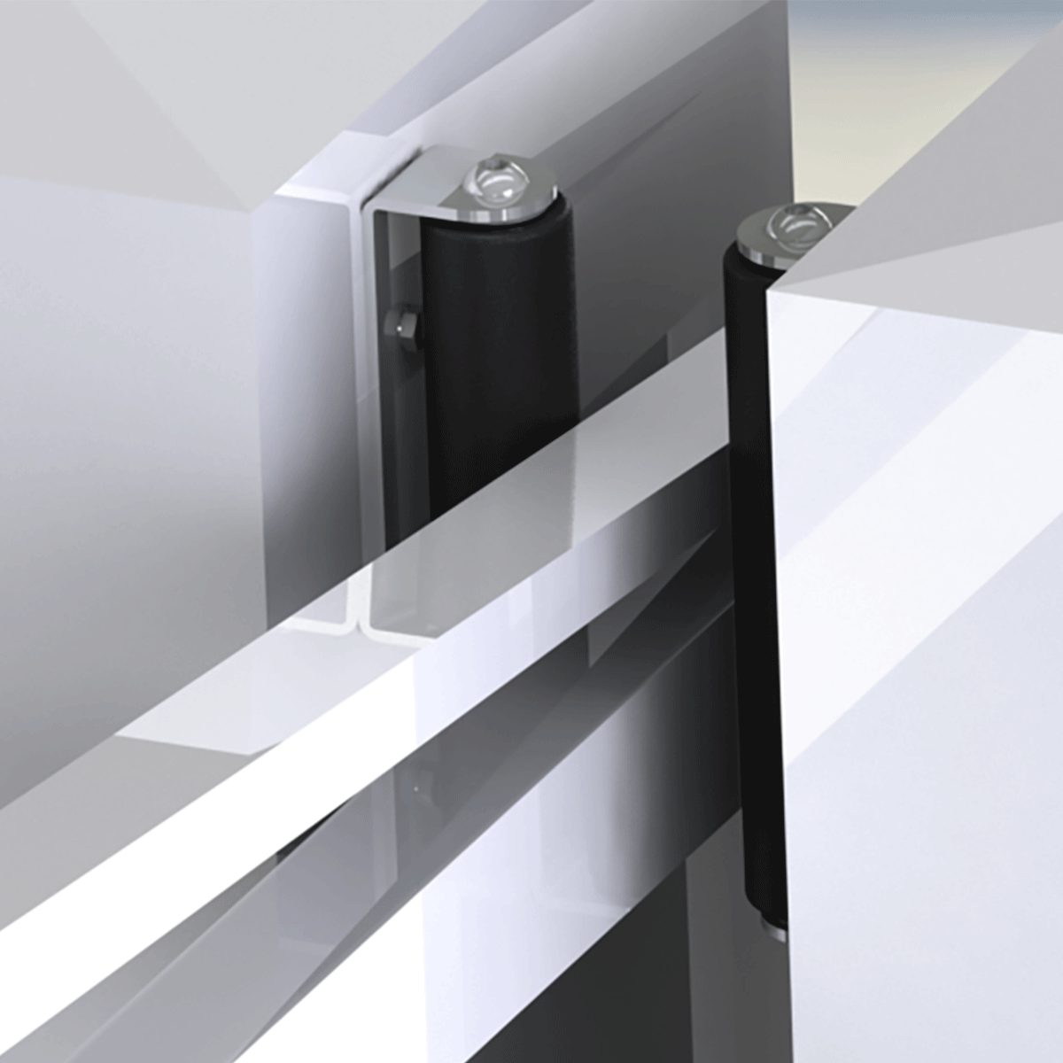 Rolă lungă de ghidaj, pentru porți culisante - CRANKSHAFT