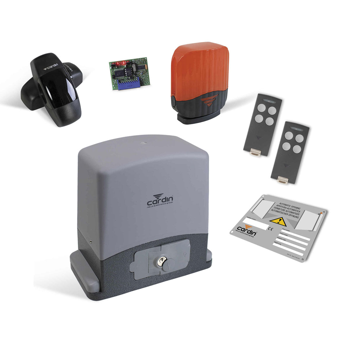 Pachet complet kit feronerie poartă culisantă si automatizare poartă 4.5m/300kg