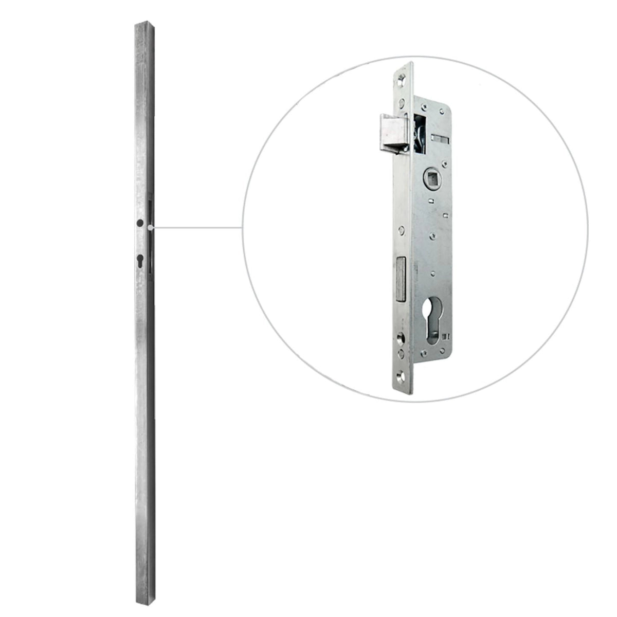 Profil 60 × 40 × 2000 mm cu broască încastrabilă 72/34 - 63.255