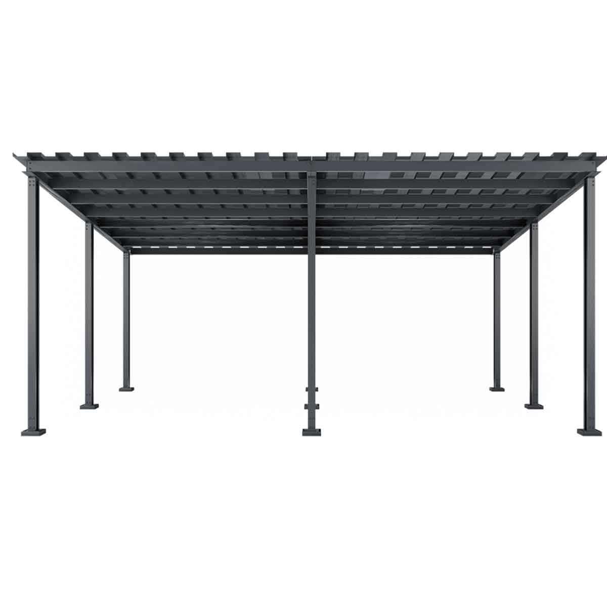 Structură metalică carport auto pentru tablă trapezoidală
