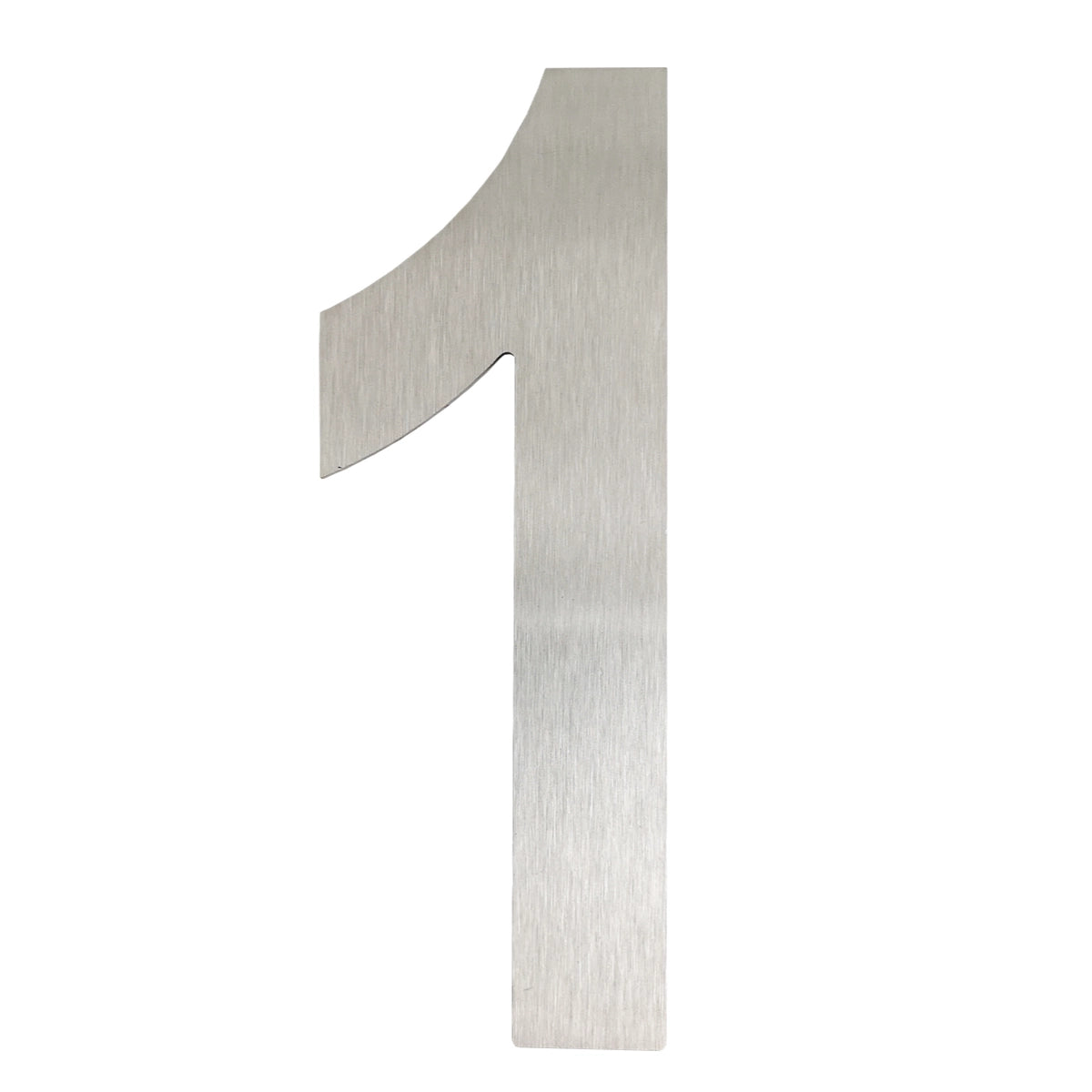 Cifră „1” din oțel inoxidabil, 100 mm, autoadezivă - 64.161