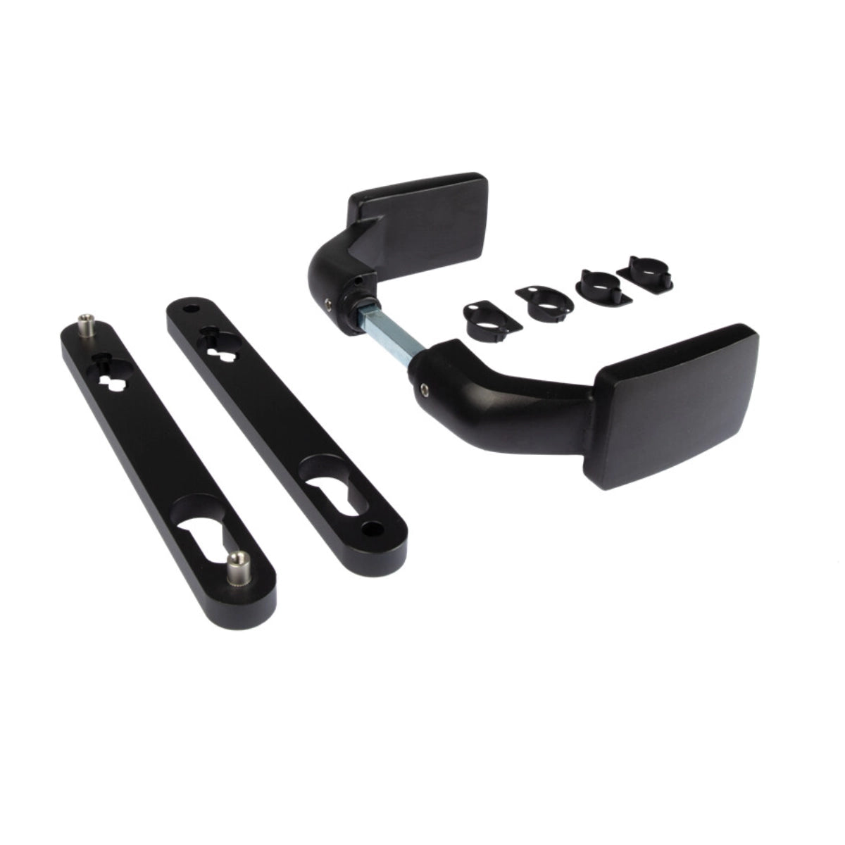 Mâner blocabil din aluminiu eloxat, negru – model 3006FIX