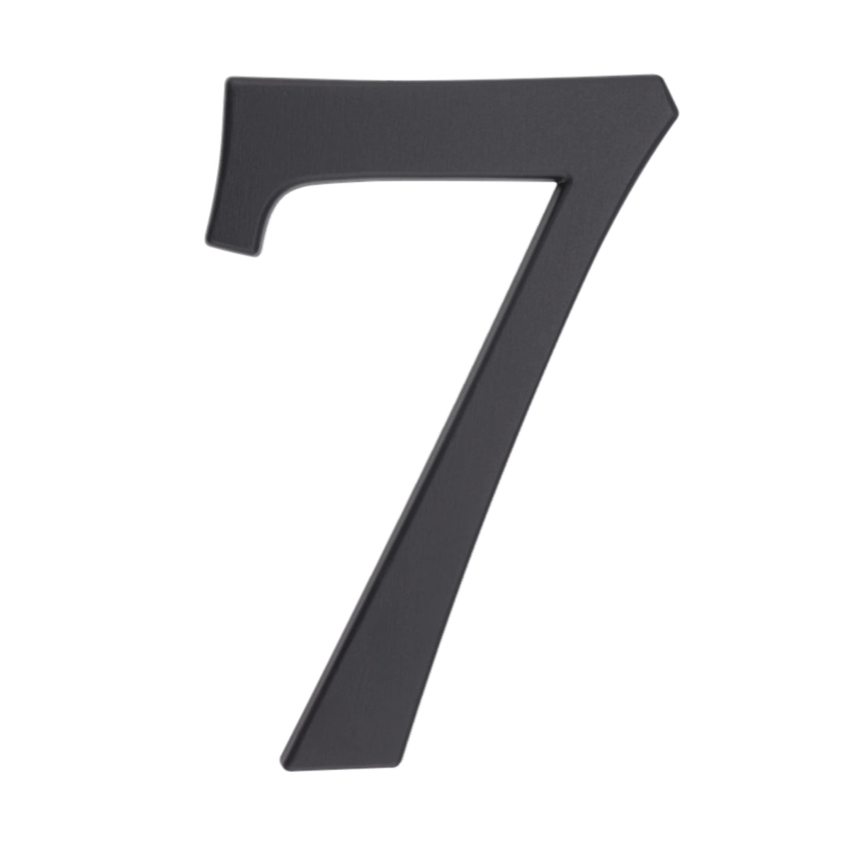 Cifră casă „7” din aluminiu grafit, 190 mm – montaj cu dibluri (64.157)