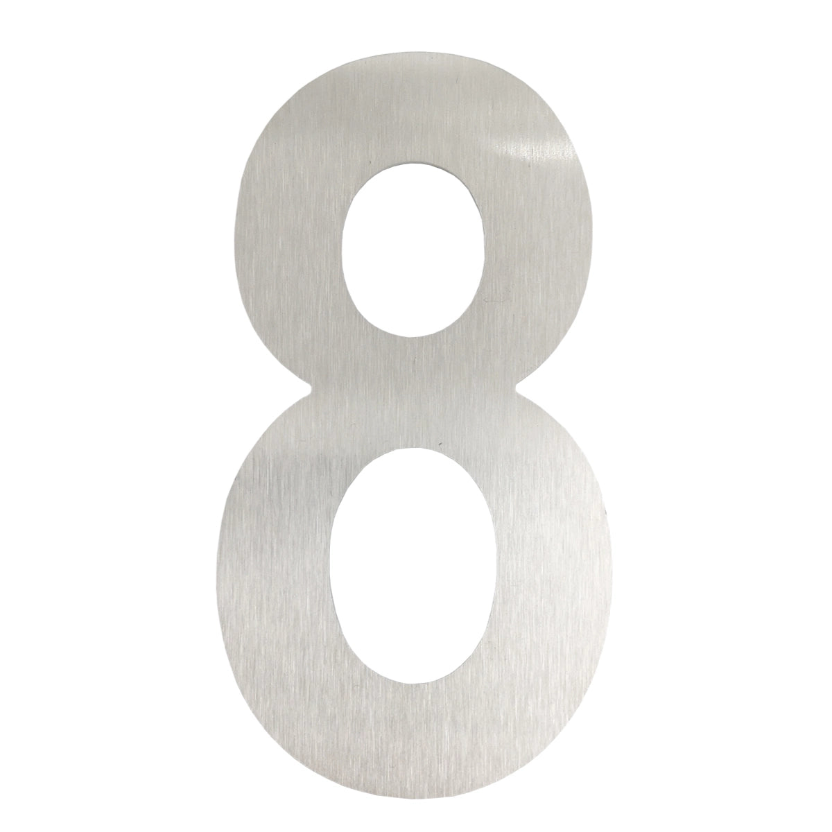 Cifră „8” din oțel inoxidabil, 100 mm, autoadezivă - 64.168