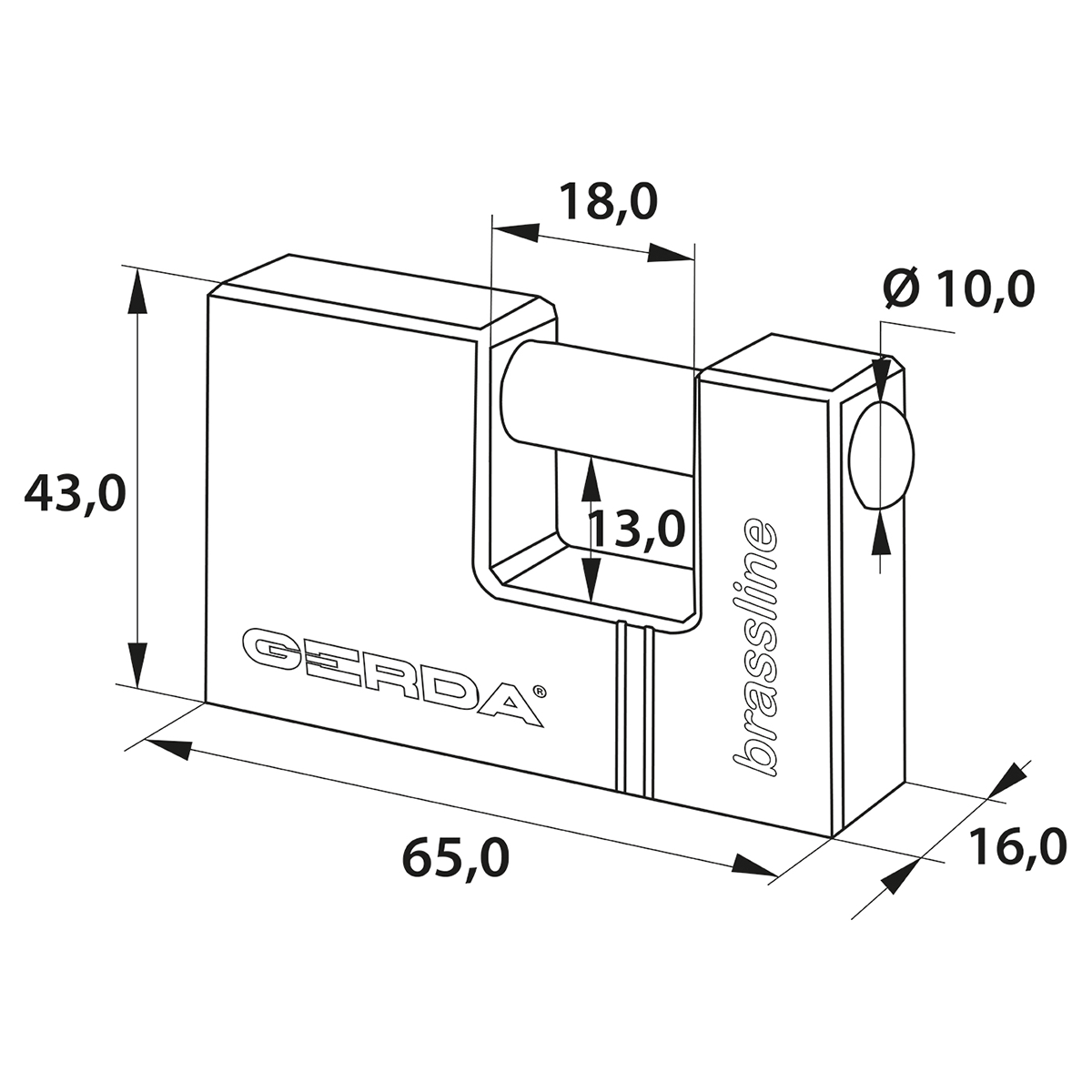 Lacăt din alamă - KMT T6510A