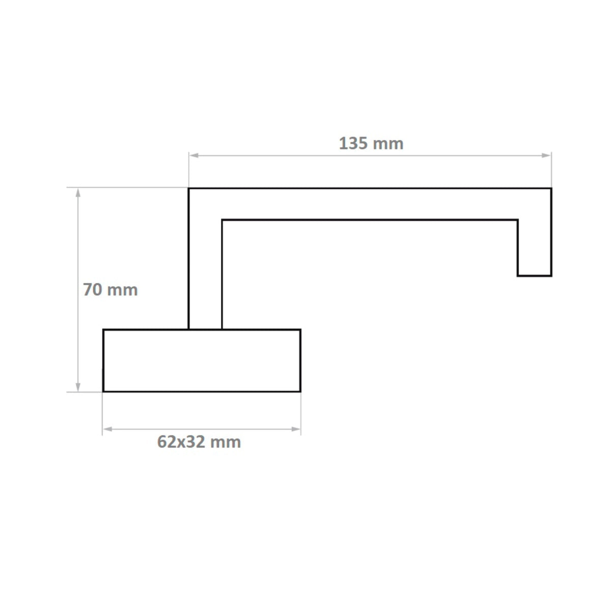Clanță pentru uși din oțel inoxidabil, cu șild oval - N63.0002.4XS