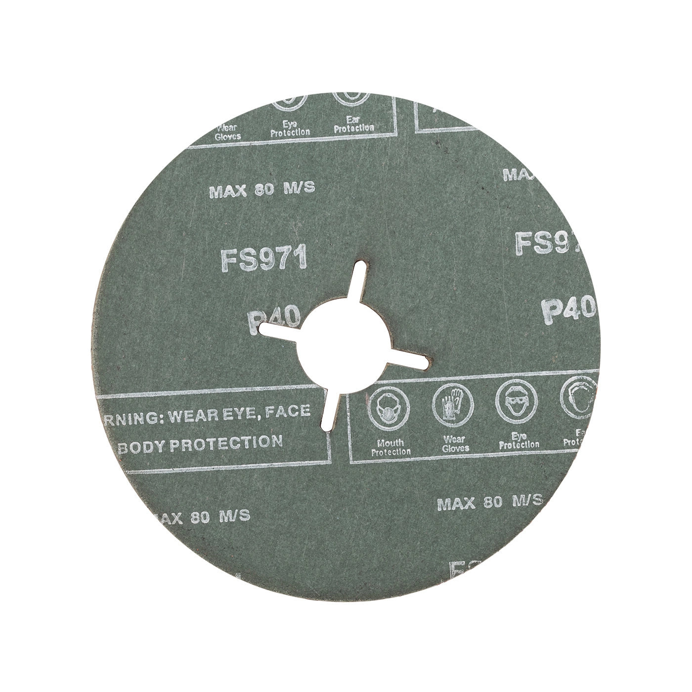 Disc fibră ceramică A40 pentru inox și metale dure – 125 × 22 mm, granulație 40 | Star Flex TFC.12522CA40