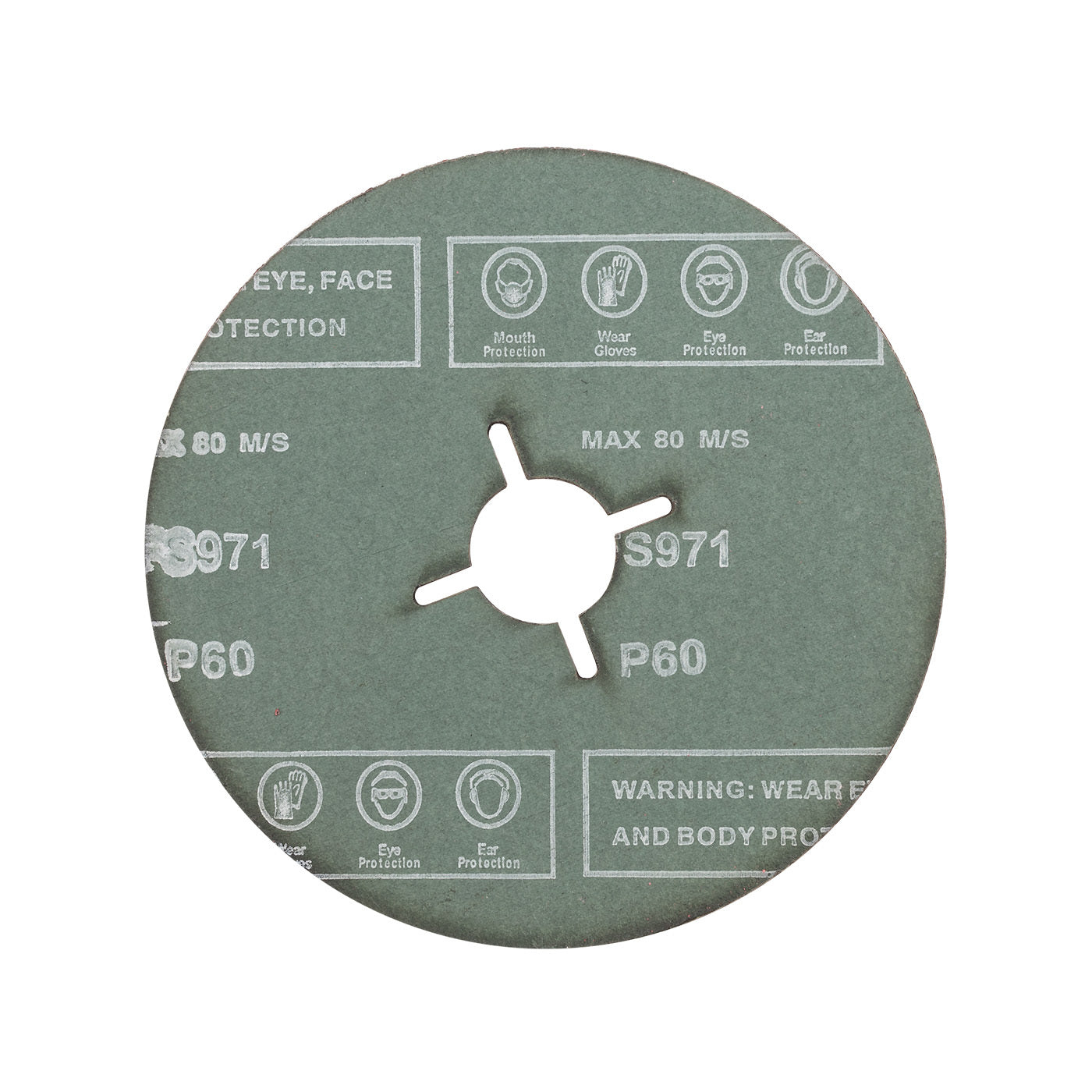 Disc fibră ceramică A60 pentru inox și metale dure – 125 × 22 mm, granulație 60 | Star Flex TFC.12522CA60