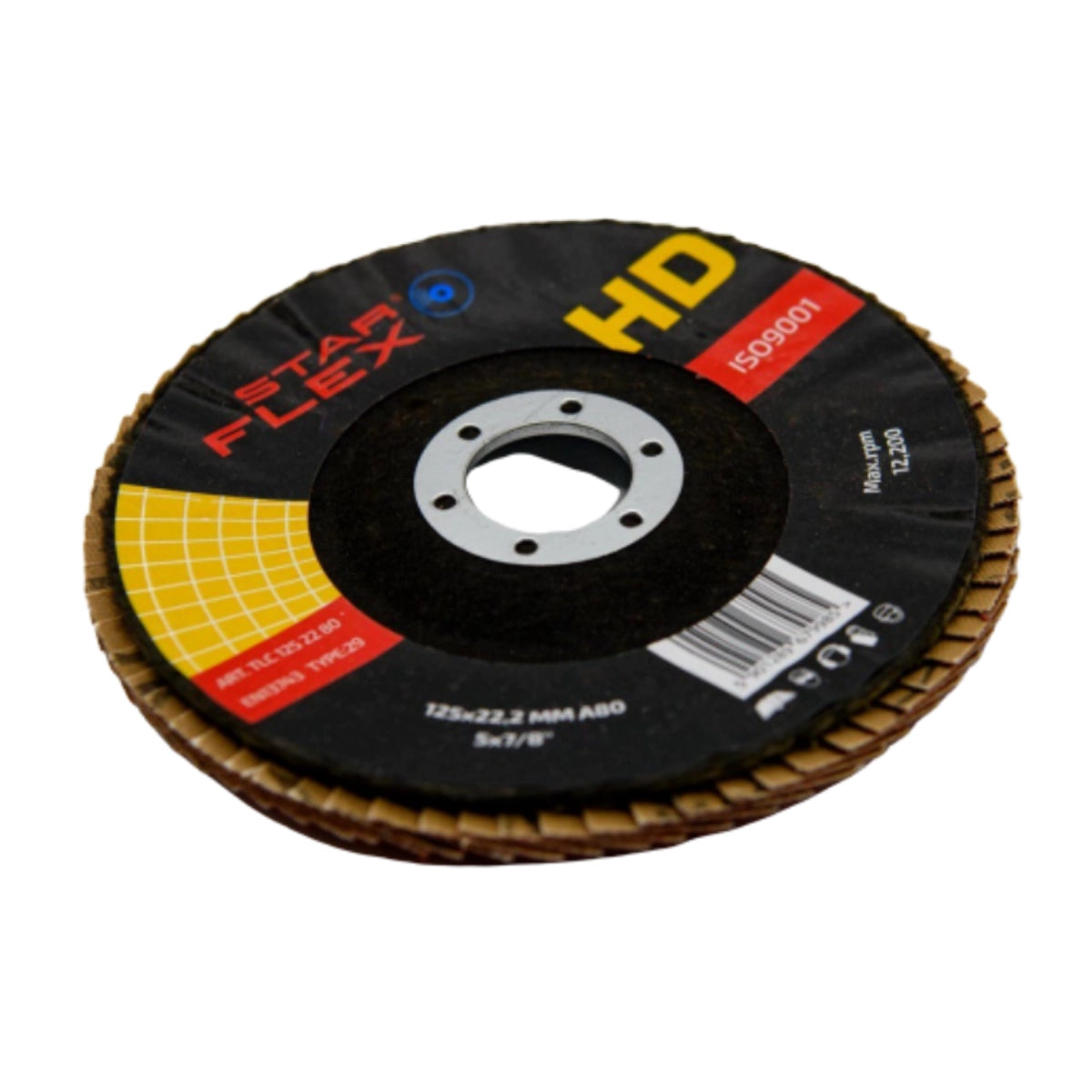 Disc lamelar ceramic pentru inox T29 – 125 mm, granulație 60 - TLC1252260