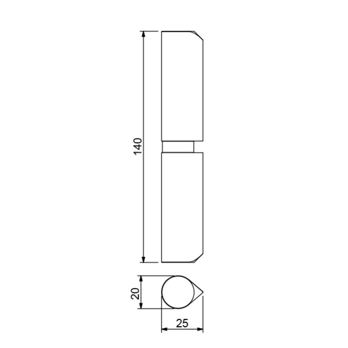 Balama sudabilă pentru porți batante - HTW 140