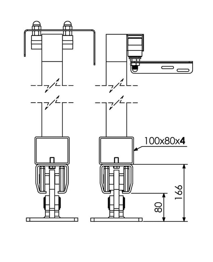 Kit poartă autoportantă CAIS DEMO – deschidere 6 m / 600 kg