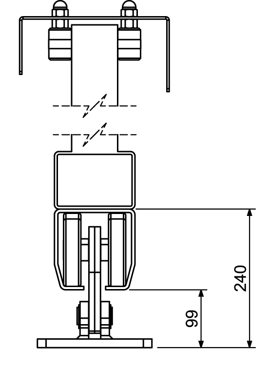 Kit poartă autoportantă CAIS STAGE L – deschidere 13 m / 1200 kg
