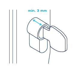 Încuietoare electronică inteligentă, cu buton negru - Tedee GO GD.TLV2.0B