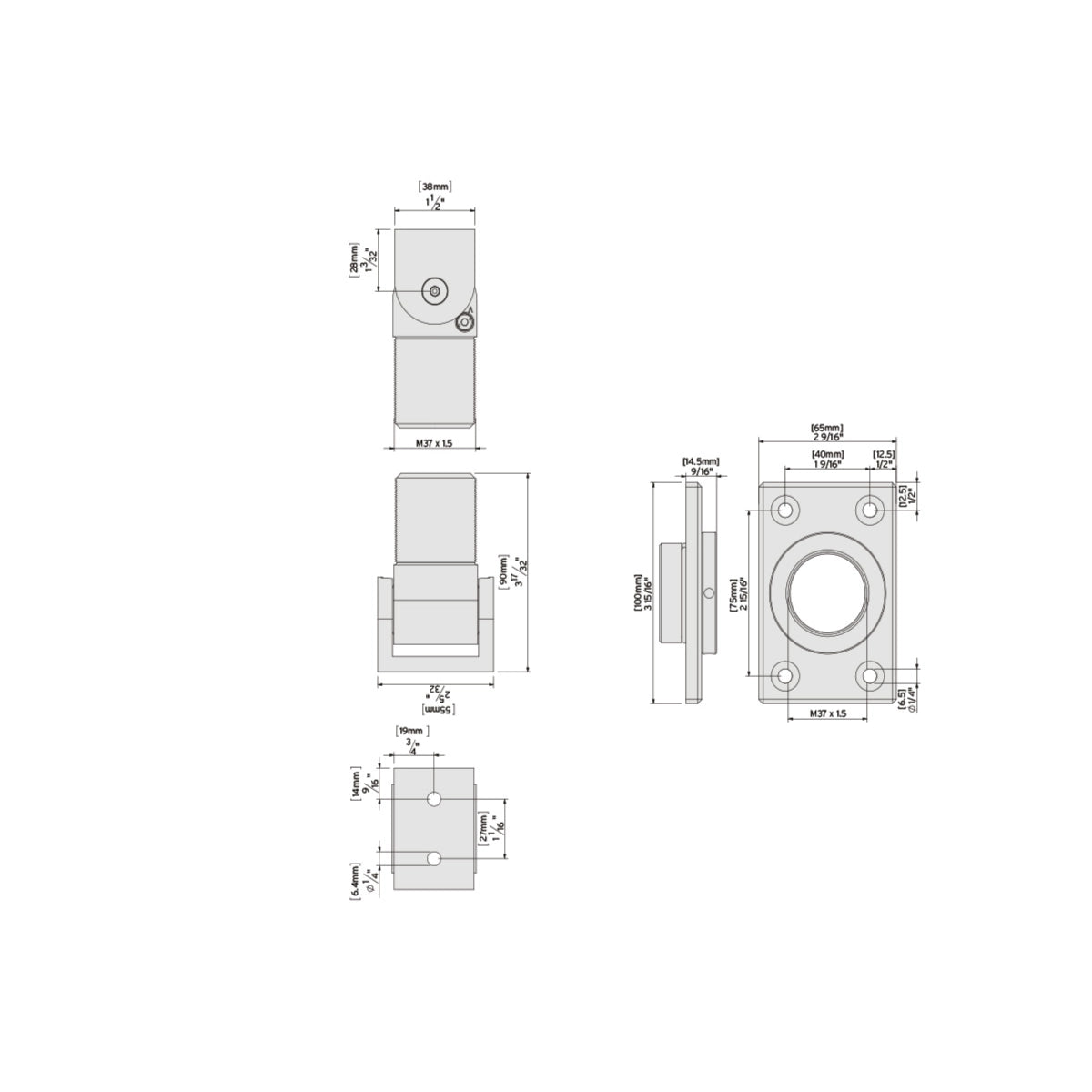 Set 2 balamale hidraulice auto-închizătoare pentru poartă – montaj central | Deschidere 90°, max. 80 kg