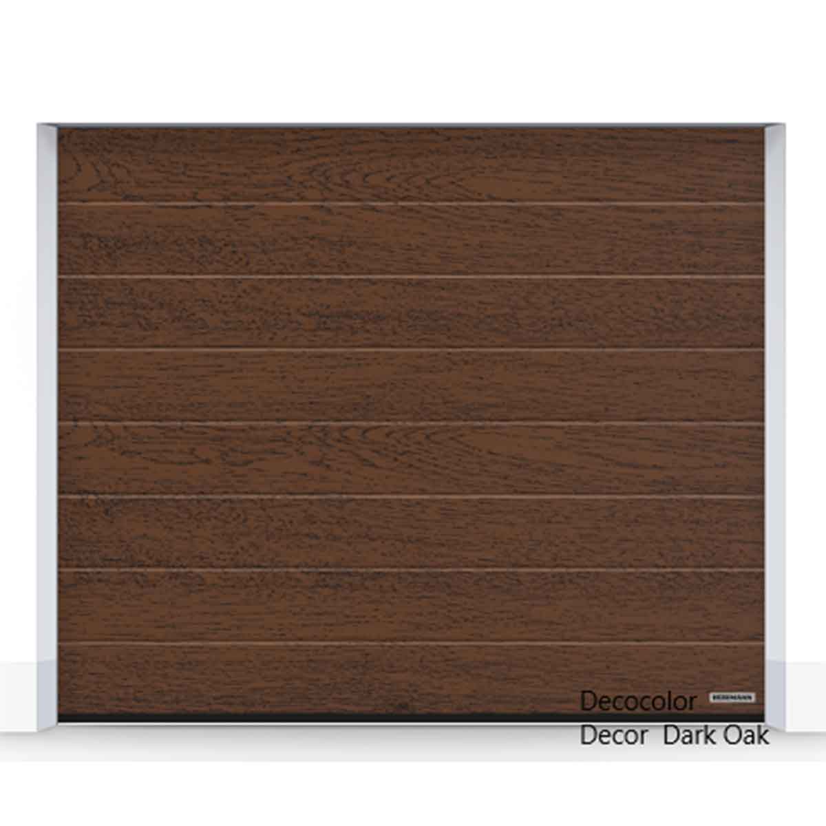 Ușă secțională de garaj Renomatic, striație m woodgrain; dim L 2750- 5000 mm;  - Hörmann