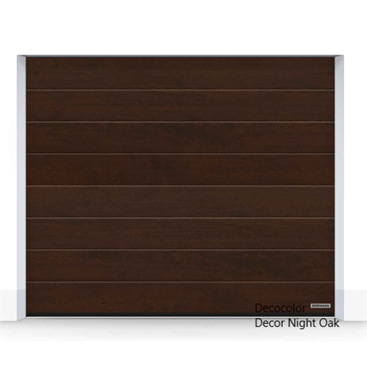 Ușă secțională de garaj Renomatic, striație m woodgrain; dim L 2750- 5000 mm;  - Hörmann